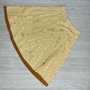 Vintage Carole little beaded and sequin flare skirt boho moroccan style size 14